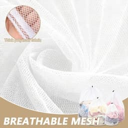 Set van 4 Wasnetten voor Wasmachine - Waszakken met Koord en Stopper, Geschikt voor Kleding, Beddegoed en Dekens in Diverse Maten — thumbnail 4