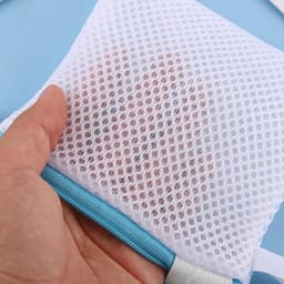 Mini wasmachine waszakken 6 stuks - fijn gaas - polyester met rits en ophanglus - ideaal voor delicate was - ShopVlot — thumbnail 2