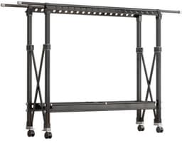 Opvouwbare droogmolen - Verplaatsbare droger - Voor het drogen van kleding - Extra hoge droogruimte - 150-250 cm - Zwart — thumbnail 1