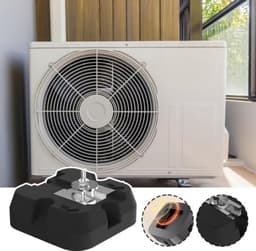 Airco-pad - Ventilatiemat - Stabiliteit voor buitenunit - 500 kg draagvermogen - 15x15x4.5 cm - Zwart — thumbnail 3