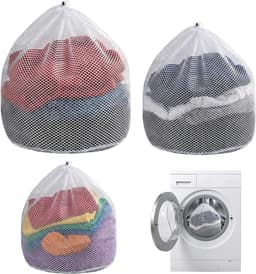 Wasnetten voor de Wasmachine - Fijne Waszakken met Trekkoord - Set van 3 Stuks voor Delicate Kleding — thumbnail 1
