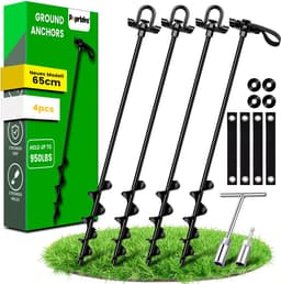 Grondankers voor zware belasting, 4 stuks (65 cm), trampoline-grondanker voor tuin, schuur - ShopVlot — thumbnail 1