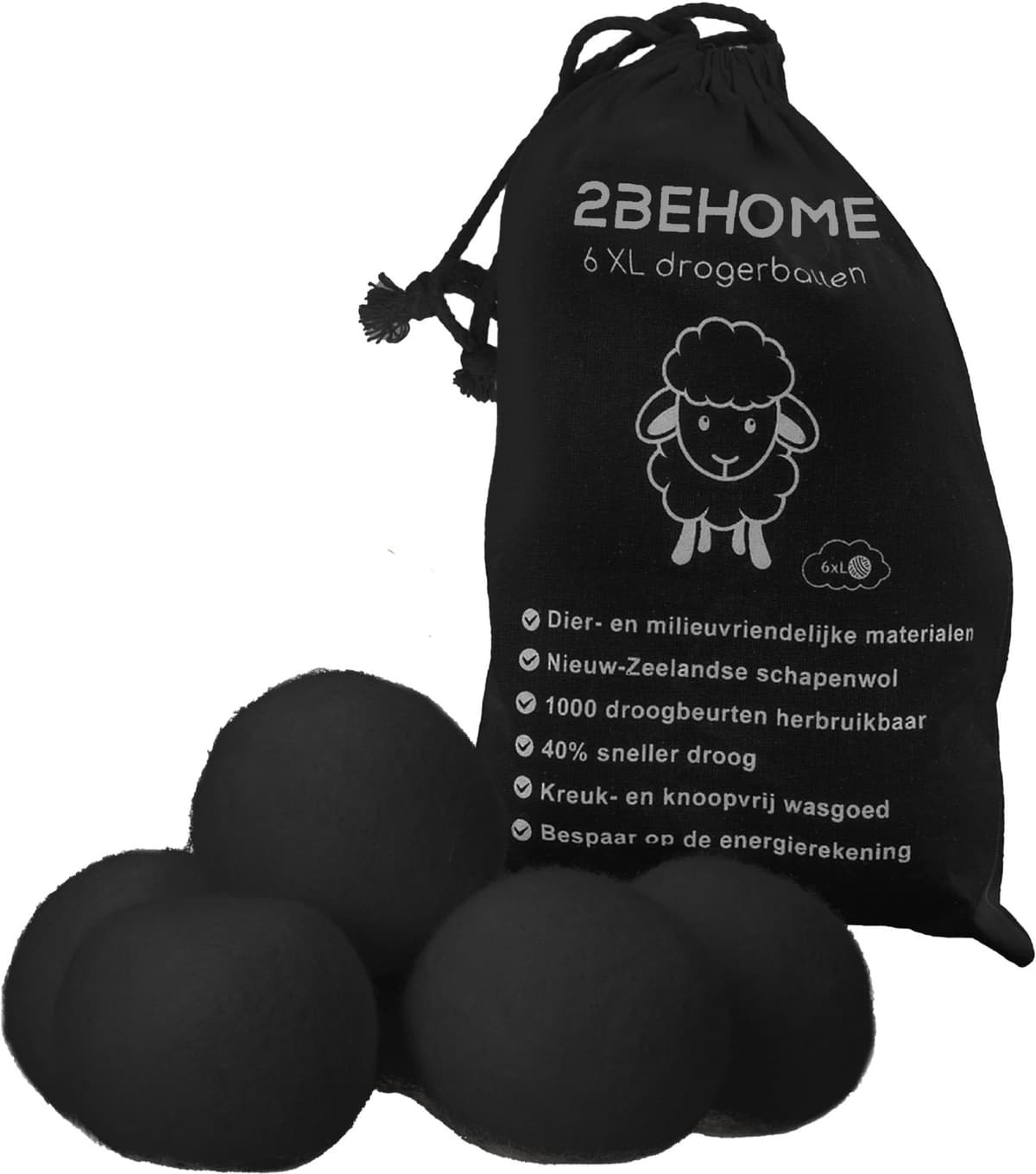 XL Droogballen van 100% Nieuw-Zeelandse Schapenwol — afbeelding 1