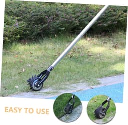 1set Handmatige Tuinrandafwerking Metalen Grasrand Trimmer Met Wielen Voor Professionele Afwerking Van Tuinen Gazons Voor Efficiënt Onderhoud Van Grote Tuinen — thumbnail 5