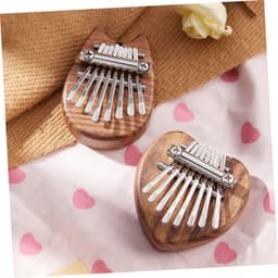 1set Mini Kalimba Piano Houten Piano Voor Muziekliefhebbers Voor Thuisgebruik Geschikt Voor Beginners Draagbaar Multifunctioneel — thumbnail 3