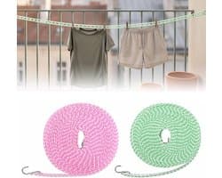 10 m waslijn voor buiten, voor het ophangen van kleding voor balkon, 2
