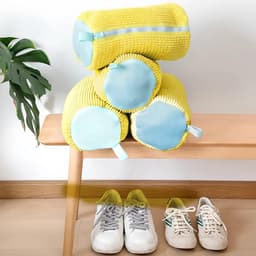 Set van 2 waszakken voor schoenen, ideaal voor delicate items, met 360 graden bescherming en optimale reiniging in de wasmachine — thumbnail 3