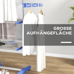 CHICFURN Droogtoren - Klapbaar - 3 etages - Blauw — thumbnail 4