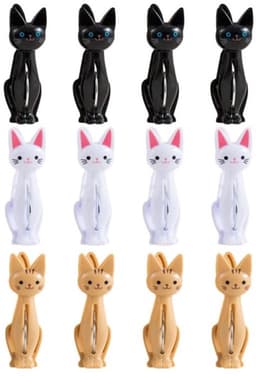 Kattenklem 12 Stuks - Lichtgewicht - Winddicht - Antislip - Kledingclips - Handdoekclips - Stevige Clips - Wasknijpers — thumbnail 1