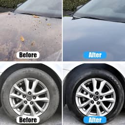 2 stuks autowashandschoen, microvezel washandje voor de auto, buiten, shaggy washandschoen voor professioneel auto-onderhoud, 100% krasvrij en zacht, verwijdert moeiteloos hardnekkig vuil (blauw) — thumbnail 4