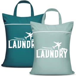 Dailygoods - 2 Stuks Grote Waterdichte Reiswaszakken voor Vuile Kleding — thumbnail 1