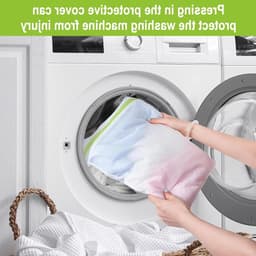 Set van 3 kleine linnen waszakken voor de wasmachine 23 x 30 cm - multifunctionele wasnetten voor delicate kleding - waszakken voor reizen en wasgoed - ideaal voor handwas en bescherming van kleding. — thumbnail 2