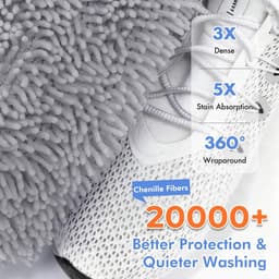 Solidchoice- Schoenreinigingszak 360° rondomreiniging - Waszak voor schoenen - Herbruikbare waszak - 3D-netweefsel - Chenille-vezels - Effectieve vlekverwijdering — thumbnail 5