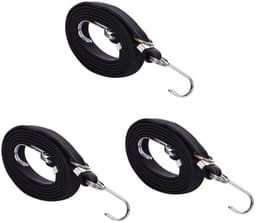 Bungee Koorden 80 Inch - Verstelbaar Elastisch Touw - Heavy Duty - Met Gesp/Haken - Anti-roest - Voor Camping/Tuinieren - Elastisch Koord — thumbnail 1
