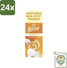 Lenor – Geurbooster – Amber & Orchidee – 12 Wasbeurten – 155 g - Voordeelverpakking - 24 stuks - Luxegeur - Orchidee — thumbnail 1