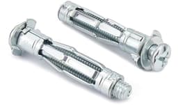 30 stuks holtepluggen holle ruimte metalen pluggen M6 x 65 mm metaal verzinkt pluggen holle wandpluggen spreidpluggen voor bevestigingen in gipsplaten — thumbnail 3