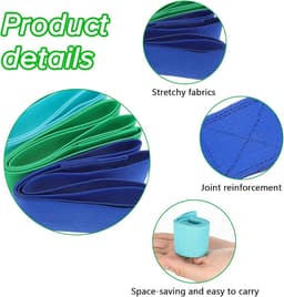 Strandlakenclips 6 Stuks - Grote Siliconen Rubberbanden - Multicolor - Voor het Bevestigen van Strandlakens - SnelShoppen — thumbnail 2