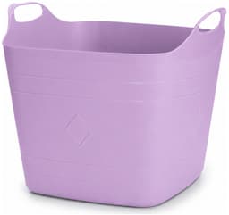 Excellent Houseware Flexibele emmer - 2x - paars - 15 liter - kunststof - vierkant - 30 x 29 cm — thumbnail 4