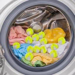 SnelShoppen - 16 stuks wasballen voor wasmachine, pluisballen, herbruikbaar, dierenhaarverwijderaar, nylon en PP, microvezel, ideaal voor kleding en k — thumbnail 5