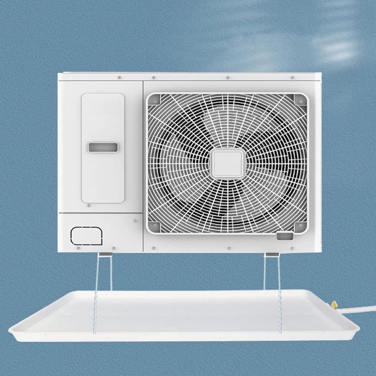 Condensaatbak Kunststof - Lekbak Afvoer - Airco Water Opvang - Versterkte Duurzame Structuur - 5 m Afvoerpijp - Grijs — afbeelding 1