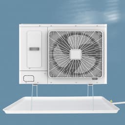 Condensaatbak Kunststof - Lekbak Afvoer - Airco Water Opvang - Versterkte Duurzame Structuur - 5 m Afvoerpijp - Grijs — thumbnail 1