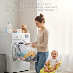 Thijox - Kimmama Waszakken Mesh Waszakken Set van 3, Netwaszak met Rits, Bescherming voor Delicate Kleding, Ondergoed, Sokken, Kousen, Speelgoed, Wass — thumbnail 2