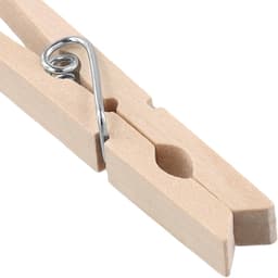 Houten Haringen - Wasknijpers - Was ophangen - Natuurlijk houtmateriaal - 200 stuks - Natuurlijk — thumbnail 5
