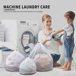 Set van 2 Wasnetten voor Wasmachine, Herbruikbare Waszak 40 x 50 cm, Bescherming tegen Vervorming en Kreukels, Ideaal voor Delicate Kleding en Ondergoed — thumbnail 4