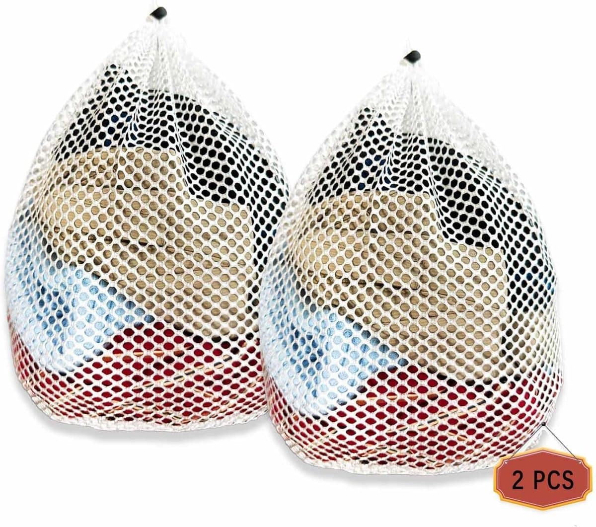 Set van 2 Wasnetten voor Wasmachine, Herbruikbare Waszak 40 x 50 cm, Bescherming tegen Vervorming en Kreukels, Ideaal voor Delicate Kleding en Ondergoed — afbeelding 1