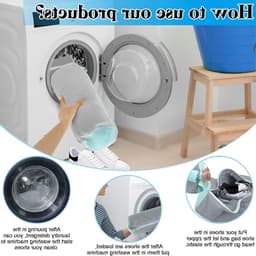 Herbruikbare Waszak voor Schoenen, 2 Stuks, Mesh Tas voor de Wasmachine, Ideaal voor Sneakers en Sportschoenen, 39 x 19 cm, 360 Graden Verstelbaar — thumbnail 2