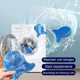 Dailygoods- Dierenhaarverwijderaar 5 Stuks - Herbruikbaar - Pluisbal voor Wasmachine - Voor Hondenhaar/Kattenharen - Zachte Stof - Effectieve Verwijdering - Pluisballen — thumbnail 5