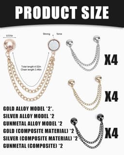 Dailygoods- Wasknijpers Magnetisch - Multifunctionele Kledingclips - Kledingclips voor Hijab - Sterke Magneten - Eenvoudig te Gebruiken - Elegante Look — thumbnail 2