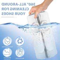 Schoenwaszak voor Sneakers - Set van 2 - Waszak voor Schoenen met Rits - Antideformatie en Ademend Mesh voor Effectieve Reiniging — thumbnail 2
