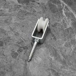 10 stuks 25mm Katrol Touw Nylon Hangende Katrollen Waslijn Katrollen voor Binnen Patios Balkons Daken Muurinstallaties 38x6mm — thumbnail 3