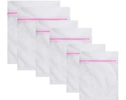 Solidchoice - Set van 6 Herbruikbare Mesh Waszakken met Rits