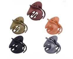 5 stuks klauwenclips, vintage haarspelden haargrijpers antislip plastic klauwenclips voor vrouwen