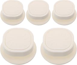 Vuilniszakhouder Clips - Plastic Klemmen - Afval Beheren - Draaibare Bevestiging - 5 Stuks - Wit — thumbnail 1