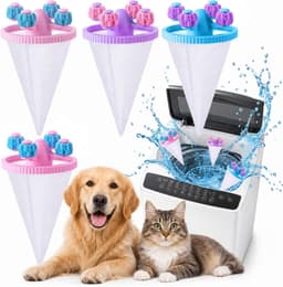 Huisdierhaarhulpmiddel, 4‑delige set herbruikbare pluizenrollers, huisdierhaarverzamelaar geschikt voor de wasmachine, geschikt voor alle wasmachines, hulpmiddel geschikt voor huisdiereigenaren. — thumbnail 1
