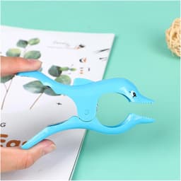 1 ST Plastic Strandlaken Clips Decoratieve Wasknijpers Pins Maat Droogrekken Opwaaiveer (Color : 1pc Random, Size : One size) — thumbnail 4