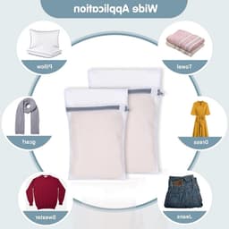 Set van 4 Wasnetten voor de Wasmachine, Inclusief 2 Maten, Ideaal voor Kleding, Ondergoed, Sokken en Delicate Stoffen (30 x 40 cm, 20 x 30 cm) — thumbnail 5