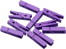 Houten Klemmen - Mini Knijpers - Foto's Ophangen - Decoratieve Clips - 35 cm - Zwart — thumbnail 3