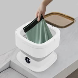 Quvo® Camping Wasmachine - Mini Wasmachine - Wasmachines - 10L - met Centrifuge - Wit - 30cm x 30cm x 28cm — thumbnail 3
