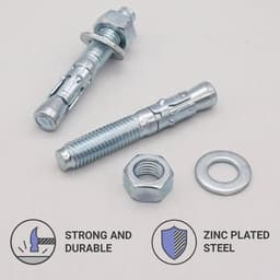 Wedge Anchors - Metal Dowels - Vaste Bevestiging - Gegalvaniseerd Staal - M12 x 80mm — thumbnail 2