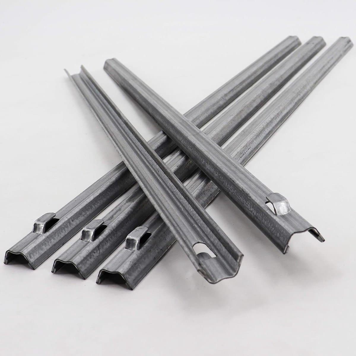 Profiel hekanker - Grondanker hek - Hek stabiliseren - W-vormig profiel - 50 cm - Grijs — afbeelding 1