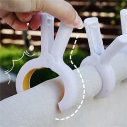 Wasknijpers Kunststof - Kledingknijpers Plastic - Kleding Ophangen - Winddicht Ontwerp - 50 stuks - Blauw — thumbnail 3
