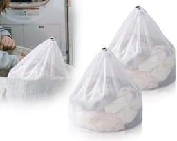 - Wasnet - Kleding - Herbruikbaar - 50 x 60 cm - Dichte mesh - Voor wasmachine - 2 stuks — thumbnail 1