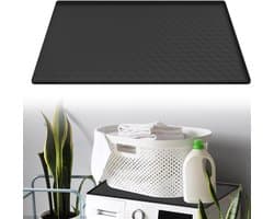 DYNA® Lekbak Wasmachine - Lekbak - Anti Trillingsmat Wasmachine - Lekbak Wasmachine 60x60 x - Lekbak Wasmachine Universeel - Zwart - 60cm x 60cm x 2cm