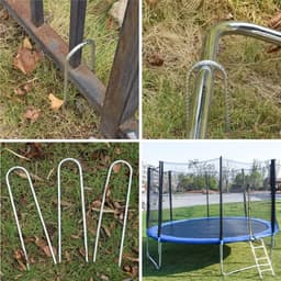 Grondankers gegalvaniseerd 30 cm - voor trampoline, schommel - 4 stuks — thumbnail 2