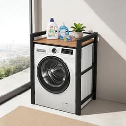 Wasmachine Ombouw - Opbouwmeubel - Kast Wasdroger - Meubel - stijlvol — thumbnail 4
