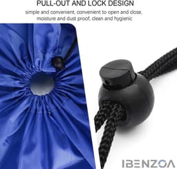 Waszak - Hoogwaardige polyester - 60x85 cm - Grijs - Met trekbandsluiting — thumbnail 5